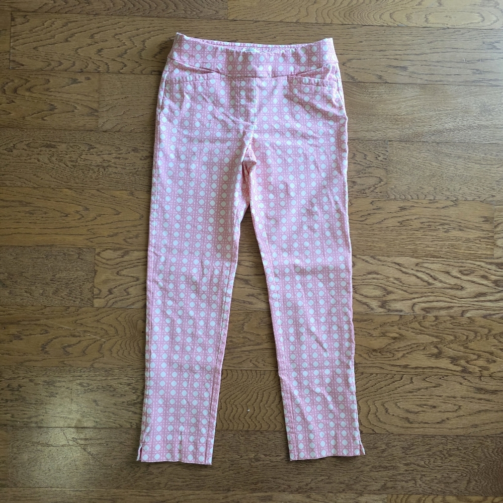 Spartina 449 Pink Cane Maren Pull On Pants Size Small